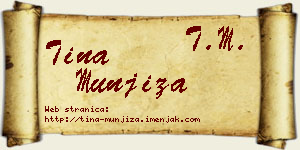 Tina Munjiza vizit kartica